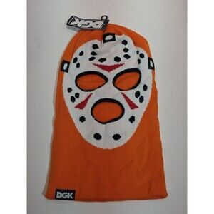 DGK Orange Ski Mask Beanie Balaclava Halloween Zumiez 100k 2023 RARE NEW W TAGS